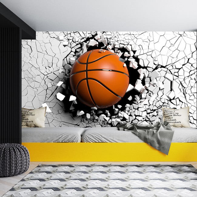 Foto Tapete 3D Basketball explosion